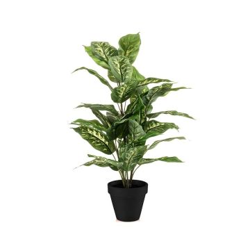 Artificial Dieffenbachia ELSAWA in decorative pot, green, 26"/65cm Artificial Dieffenbachia ELSAWA in decorative pot, green, 26"/65cm