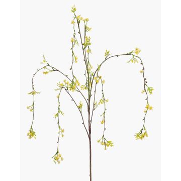 Decorative jasmine branch GLAFOR, hanging, yellow, 4ft/135cm