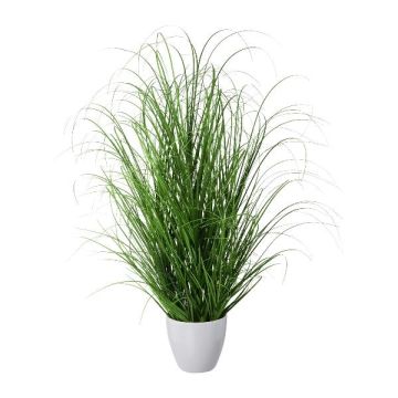 Artificial grass Pennisetum KIVRA in decorative pot, green, 30"/75cm
