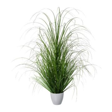Artificial grass Pennisetum KIVRA in decorative pot, green, 3ft/90cm