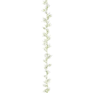 Artificial baby's breath garland LORBI, white, 6ft/185cm