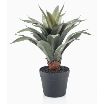 Artificial Agave attenuata RUPUN in decorative pot, green, 18"/45cm