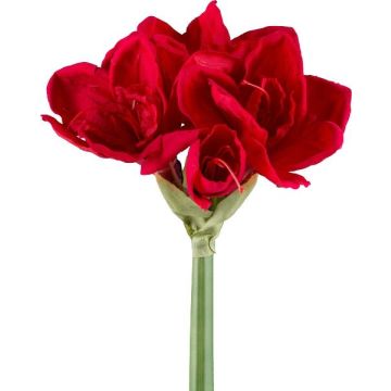 Plastic flower Amaryllis LIKONE, red, 26"/65cm