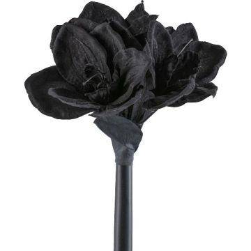 Plastic flower Amaryllis LIKONE, black, 26"/65cm