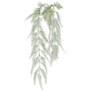 Artificial branch shield fern VRENTO, snow-covered, green-white, 3ft/100cm Artificial branch shield fern VRENTO, snow-covered, green-white, 3ft/100cm