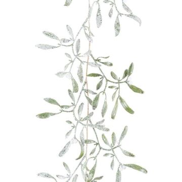 Artificial garland Mistletoe FIMPRO, fruits, frosted, white-green, 3ft/105cm Artificial garland Mistletoe FIMPRO, fruits, frosted, white-green, 3ft/105cm