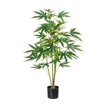 Artificial hemp tree BUGIN, artificial trunk, green, 35"/90cm