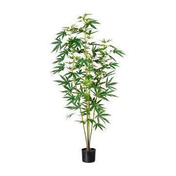 Artificial Hemp Tree BUGIN, artificial trunk, green, 5ft/150cm