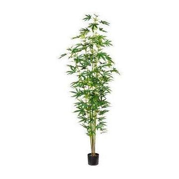 Artificial Hemp Tree BUGIN, artificial trunk, green, 7ft/210cm