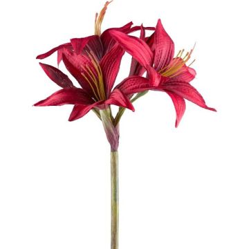 Artificial garden amaryllis flower KLURME, red, 30"/75cm Artificial garden amaryllis flower KLURME, red, 30"/75cm