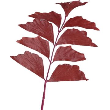 Plastic palm frond, fishtail palm MANDEW, ruby red, 31"/80cm Plastic palm frond, fishtail palm MANDEW, ruby red, 31"/80cm