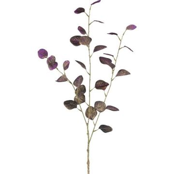 Artificial eucalyptus branch PLOHIN, glitter, purple, 95cm