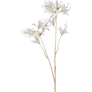 Artificial garden amaryllis branch FRIHEL, white, 80cm