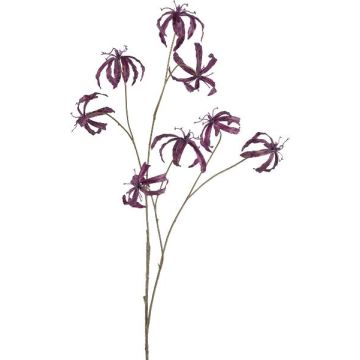 Artificial Gloriosa SLARHO branch, violet, 4ft/110cm Artificial Gloriosa SLARHO branch, violet, 4ft/110cm