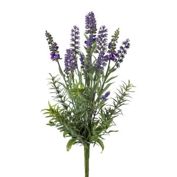 Artificial flower Lavender BLIMOR, spike, bushy, violet, 14"/35cm