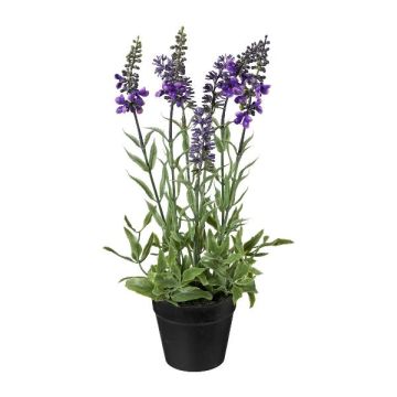 Decorative flower Lavender KENSY in decorative pot, violet, 12"/30cm