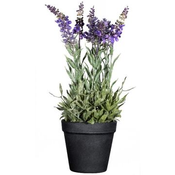 Decorative flower Lavender KENSY in decorative pot, violet, 14"/35cm
