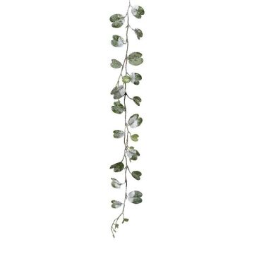Artificial garland Bauhinia GLIPAN, snow-covered, white-green, 33"/85cm Artificial garland Bauhinia GLIPAN, snow-covered, white-green, 33"/85cm
