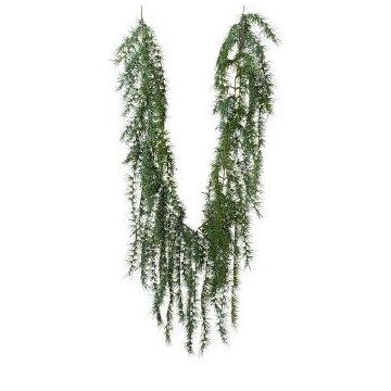 Artificial garland cedar YALVIN, green, 6ft/190cm