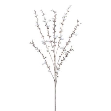 Decorative gaultheria branch DRIMAX with berries, rose gold, 31"/80cm