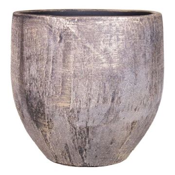 Ceramic planter AETIOS, colour gradient, gold-brown, 11"/28cm, Ø11"/28cm