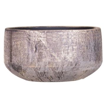 Flower bowl made of ceramic AETIOS, colour gradient, gold-brown, 5"/13cm, Ø11"/28cm