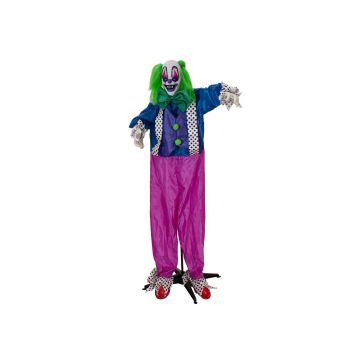 Halloween monster clown MOREDO with sound and movement function, LEDs, 20"x28"x5ft/50x70x160cm Halloween monster clown MOREDO with sound and movement function, LEDs, 20"x28"x5ft/50x70x160cm