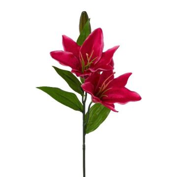 Artificial tiger lily branch DERVEN, fuchsia, 26"/65cm