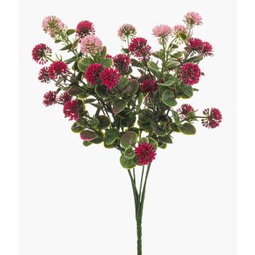 Artificial Bellis ROWLES on a stake, crossdoor, pink-fuchsia, 14"/35cm
