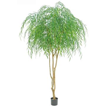 Artificial weeping willow tree BALSIMA, natural trunks, 9ft/260cm Artificial weeping willow tree BALSIMA, natural trunks, 9ft/260cm
