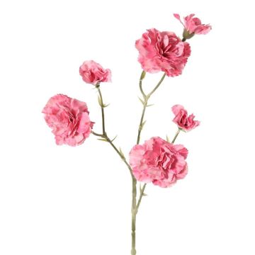 Artificial carnation branch STURYN, pink, 55cm, Ø2.5–6cm