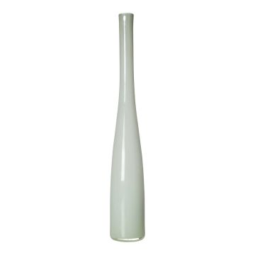 Slender Glass Bottle vase NASTASYA, white, 60cm, Ø10cm