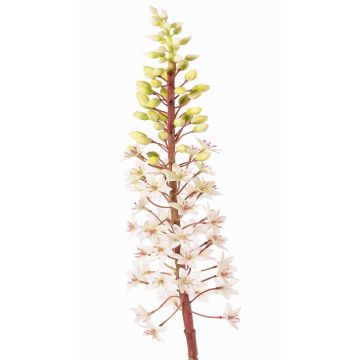 Artificial crested lily ZERFIM, white-green, 90 cm