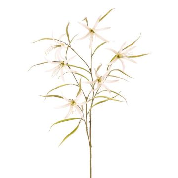 Decorative branch, sweet clover, TYZANS, white and green, 95 cm