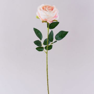 Artificial flower Rose CHERLEN, pale pink, 24"/60cm, Ø4"/10cm