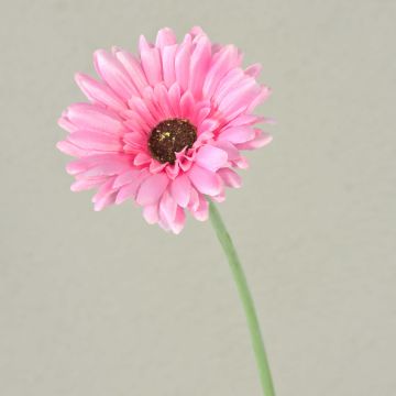 Artificial gerbera flower TEUDELINDE, pink, 22"/55cm, Ø3.1"/8cm Artificial gerbera flower TEUDELINDE, pink, 22"/55cm, Ø3.1"/8cm