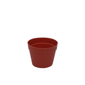 Planter TASO made of plastic, terracotta, 5.3"/13.5cm, Ø7"/17cm Planter TASO made of plastic, terracotta, 5.3"/13.5cm, Ø7"/17cm