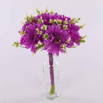 Decorative bouquet Gerbera TEMBAR, dark purple, 12"/30cm, Ø9"/22cm Decorative bouquet Gerbera TEMBAR, dark purple, 12"/30cm, Ø9"/22cm