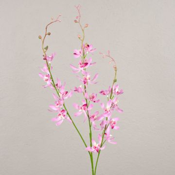 Artificial flower branch Cymbidium orchid MONDEGO, pink-fuchsia, 3ft/95cm Artificial flower branch Cymbidium orchid MONDEGO, pink-fuchsia, 3ft/95cm