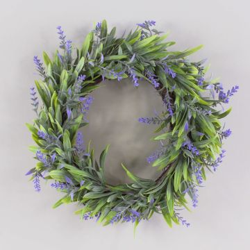 Artificial lavender wreath OSTERLIND, purple, Ø12"/30cm