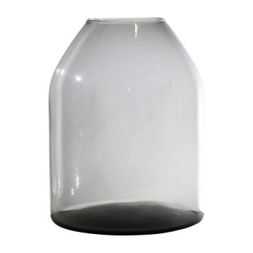 Flower vase made of glass HELVIA, recycled, grey-clear, 25cm, Ø19cm Flower vase made of glass HELVIA, recycled, grey-clear, 25cm, Ø19cm