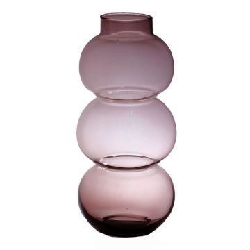 Vase made of glass HERIBETO, recycled, violet-clear, 40cm, Ø16cm