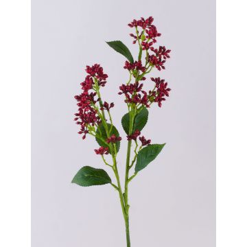 Decorative snowball branch LABIBA with buds, red, 24"/60cm, Ø1"-2"/2.5-5cm Decorative snowball branch LABIBA with buds, red, 24"/60cm, Ø1"-2"/2.5-5cm