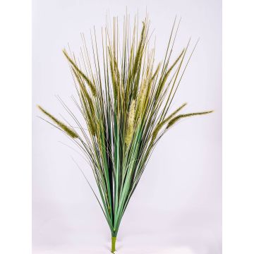 Fake foxtail grass MARIANNE panicles, spike, green-brown, 3ft/95cm