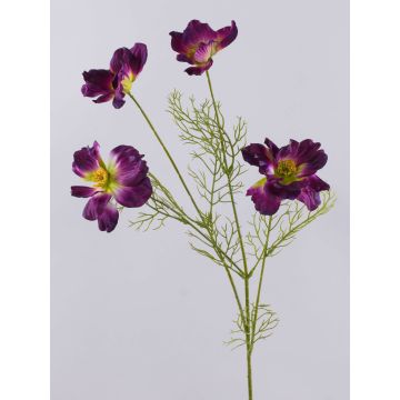 Decorative flower branch Cosmos PRESTIOSA, violet-green, 30"/75cm