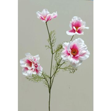 Decorative flower branch Cosmos PRESTIOSA, white-pink, 30"/75cm Decorative flower branch Cosmos PRESTIOSA, white-pink, 30"/75cm