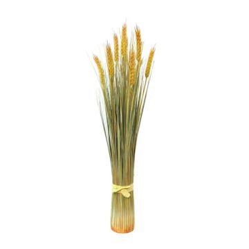 Plastic wheat ELFIREDE with spikes, green-yellow, 24"/60cm