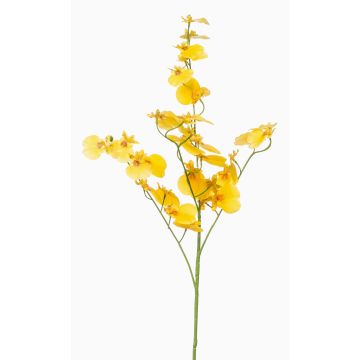 Artificial Oncidium orchid branch KEOLANI, yellow, 30"/75cm