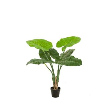 Artificial plant Alocasia Calidora NICAS, decorative pot, green, 3ft/90cm