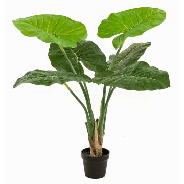 Artificial plant Alocasia Calidora NICAS, decorative pot, green, 3ft/90cm
